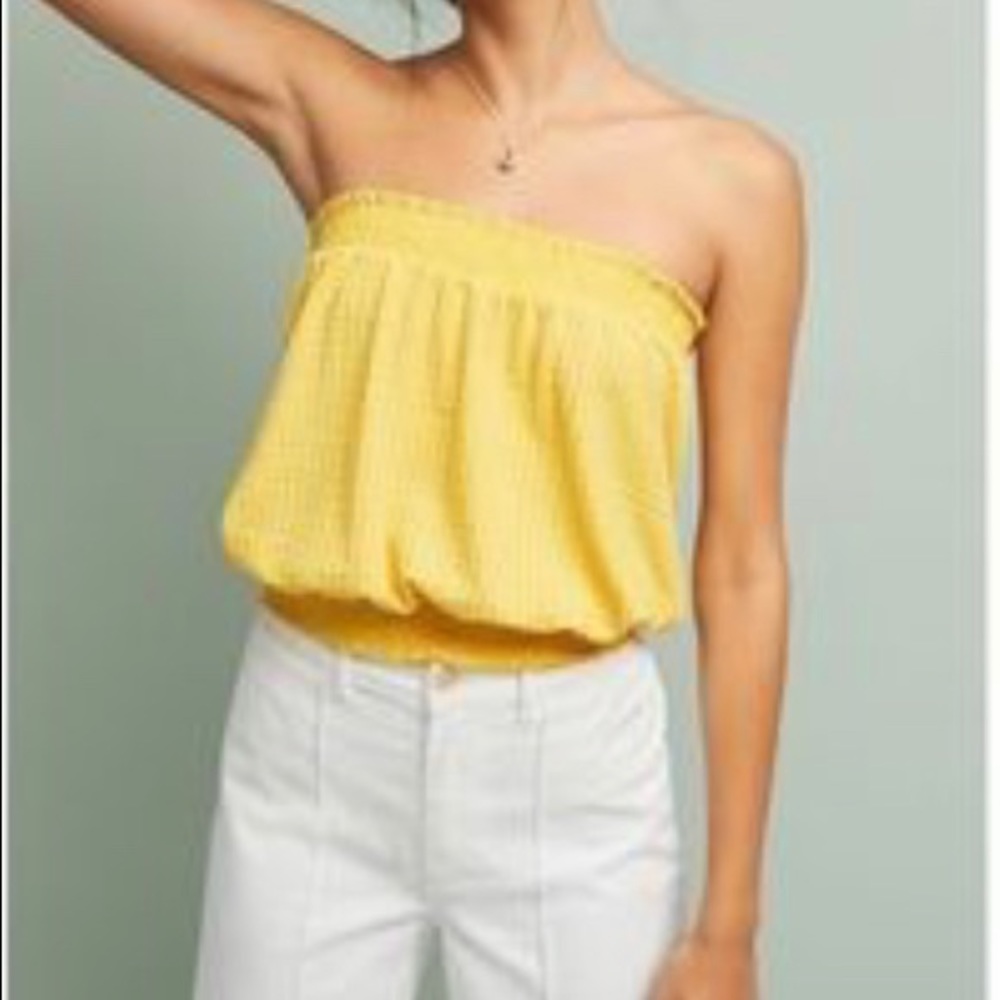 Anthropologie stretch tube top